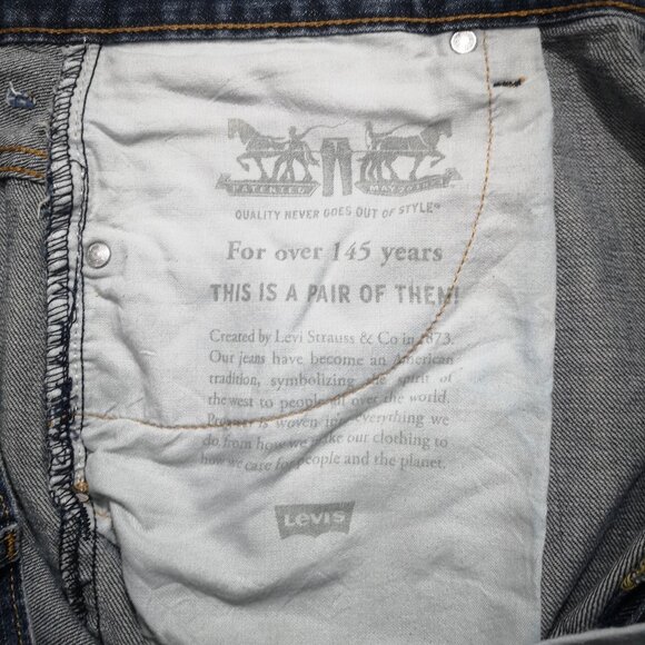 Levi's 569 Men's Size 42/32 Medium Wash Straight Legs Blue Jeans - Picture 9 of 14